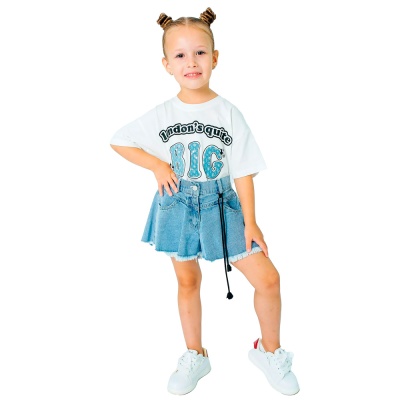 Шорты джинсовые для девочки Colabear 183034 1